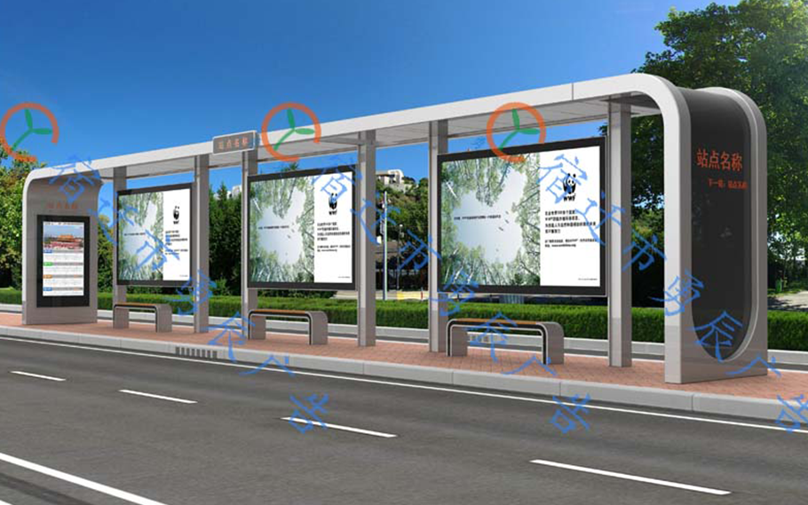 淮南候車亭第四車發(fā)貨